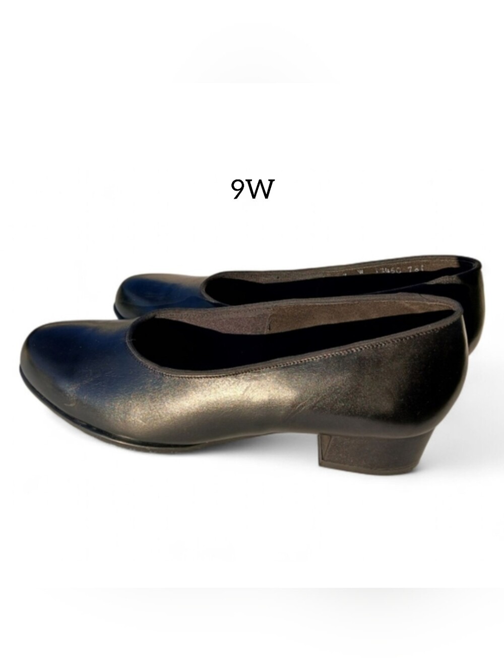 Comfort 9W Nwob Block Heels Black Leather